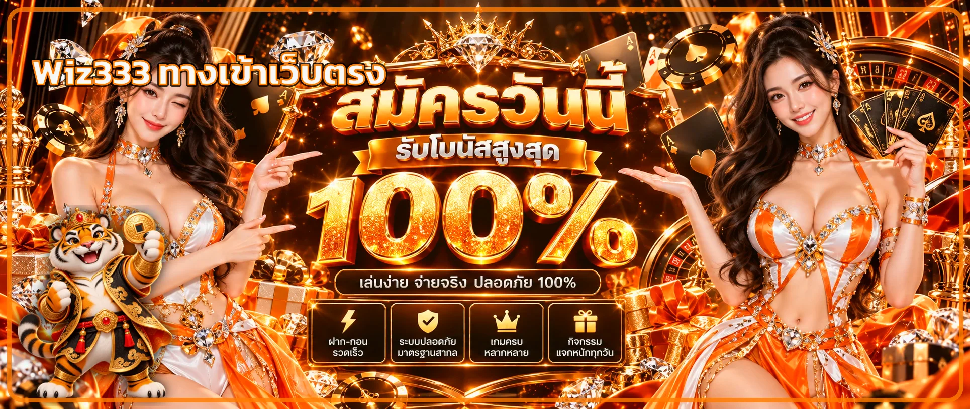 Wiz333 ทางเข้าเว็บตรง สมัคร คาสิโนและสล็อต